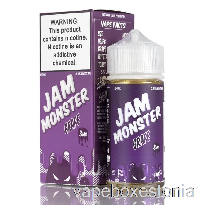 Vape Box Estonia Grape - Moos Monster Liquids - 100ml 3mg